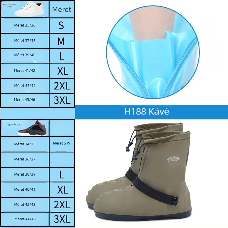 Vízálló cipővédő, szennyeződésálló tulajdonságokkal, Van Language Season márka, modern minimalista stílus, testreszabási lehetőségek elérhetők