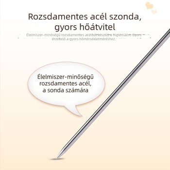 Digitális hőmérő konyhai és babafürdőhöz — folyadékok: víz, tej, tea, étel