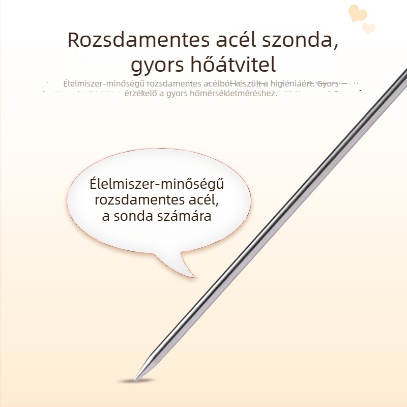Digitális hőmérő konyhai és babafürdőhöz — folyadékok: víz, tej, tea, étel