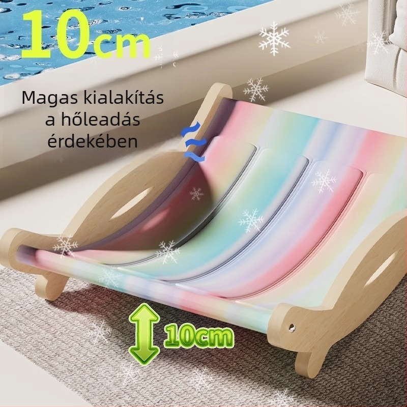 Állati hűtő matrac – macska pihenő és kutya alvó matrac, szövetből, nedvességálló, nyári hűtés