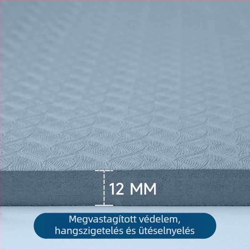 TPE családi dupla jóga matrac, széles és vast, otthoni edzéshez; ütéscsillapító és hangszigetelő, 10 mm, méretek: 200×140/200×120/200×100
