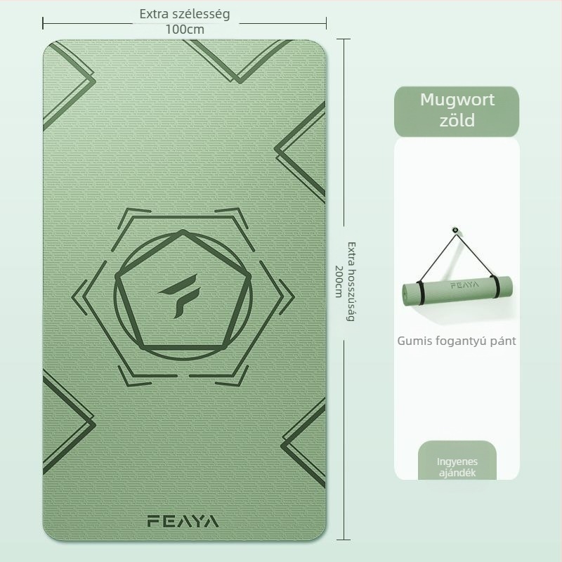 Jóga matrac – rendkívül vastag és csúszásmentes, hangszigetelt és ütésálló; anyag: TPE, vastagság: 4.5 mm, súly: 2 kg, márka: ai