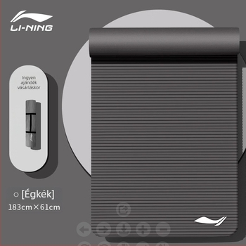 Li Ning jóga matrac edzéshez — EVA, 8 mm, 1 kg, csúszásmentes, széles és vastag kivitel