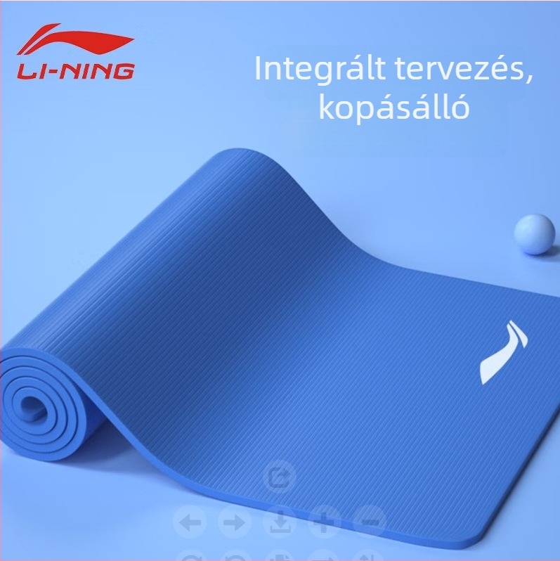 Li Ning jóga matrac edzéshez — EVA, 8 mm, 1 kg, csúszásmentes, széles és vastag kivitel