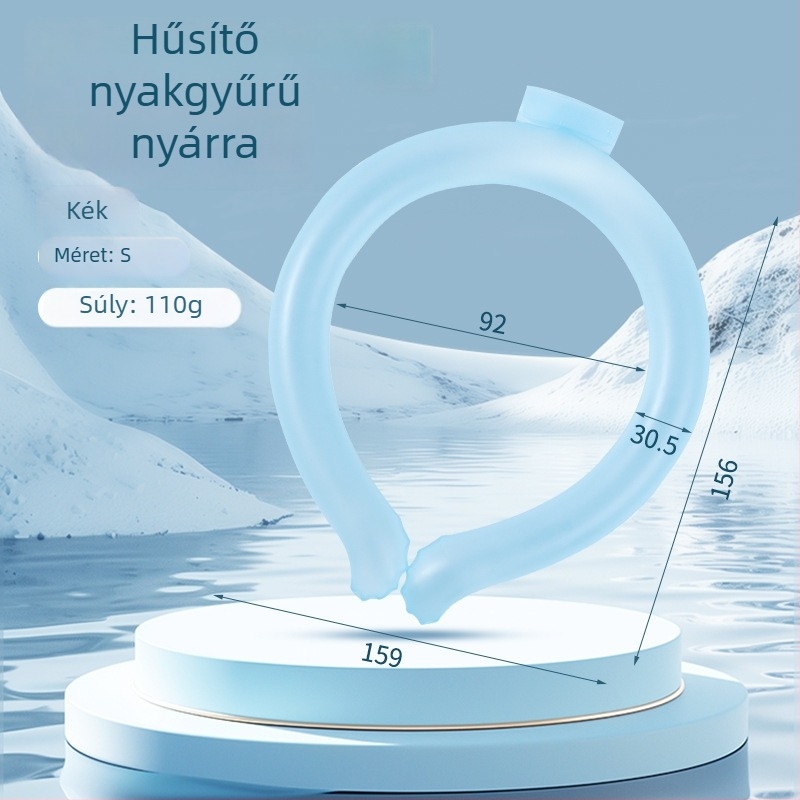 Nyak hűtő gallér – TPU anyag, PCM töltés, súly ~140 g, 50 darabos doboz