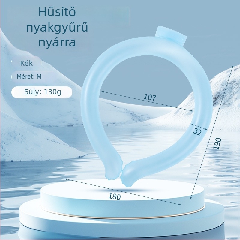 Nyak hűtő gallér – TPU anyag, PCM töltés, súly ~140 g, 50 darabos doboz