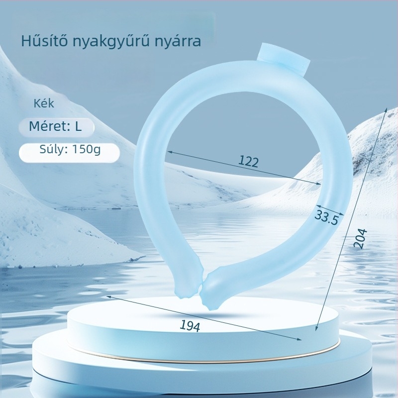 Nyak hűtő gallér – TPU anyag, PCM töltés, súly ~140 g, 50 darabos doboz