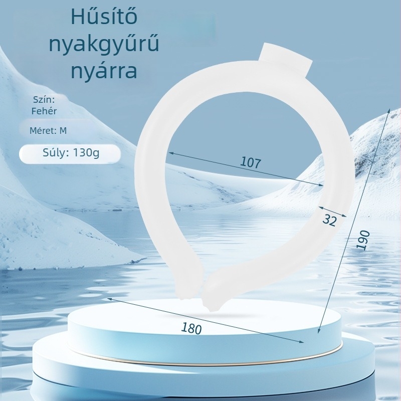 Nyak hűtő gallér – TPU anyag, PCM töltés, súly ~140 g, 50 darabos doboz