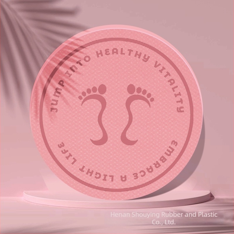 Vezeték nélküli ugráló matrac – ütéscsillapító, vastagított, hangtompító, csúszásmentes, kerek otthoni fitnesz matrac (TPE, 1000 g, vastagság 6/8/10/12/15/20 mm, csíkos minta)