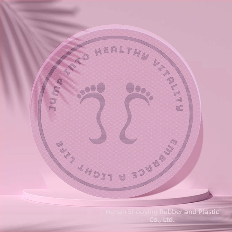 Vezeték nélküli ugráló matrac – ütéscsillapító, vastagított, hangtompító, csúszásmentes, kerek otthoni fitnesz matrac (TPE, 1000 g, vastagság 6/8/10/12/15/20 mm, csíkos minta)