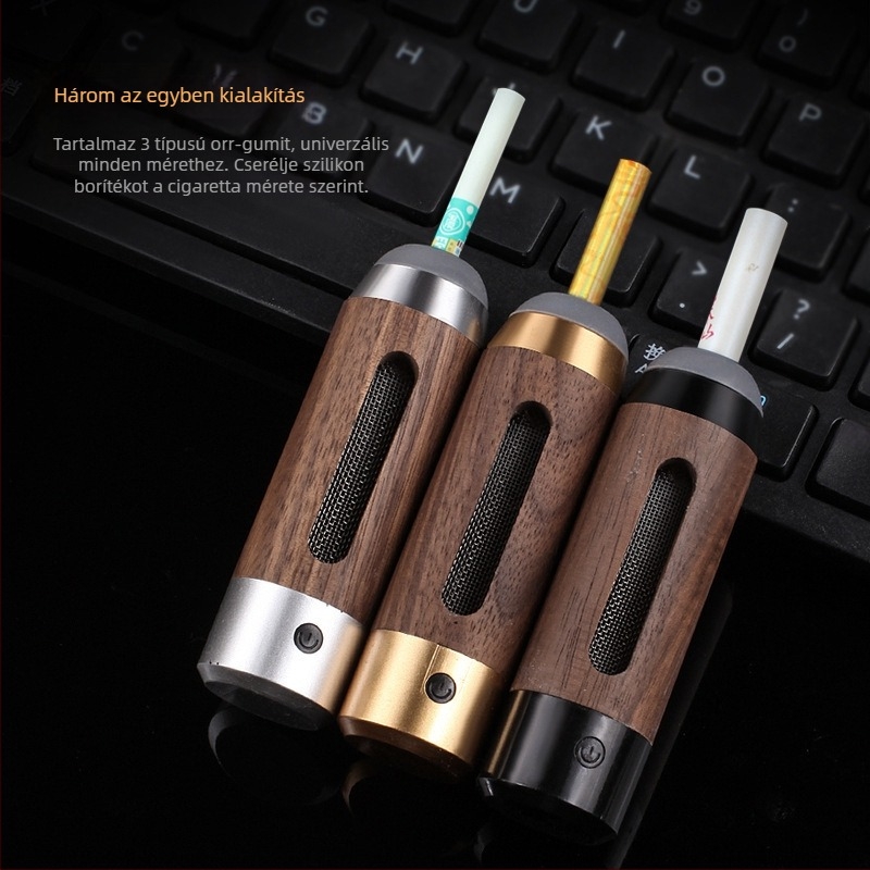 Autós hamutartó - rózsafából, újrahasználható, tároló funkcióval, Kaiqiu