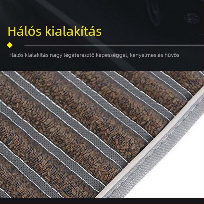 Cassia magvakkal töltött autóülés-párna, négy évszakos univerzális, szellőző Ice Silk töltet, csúszásmentes, hűsítő