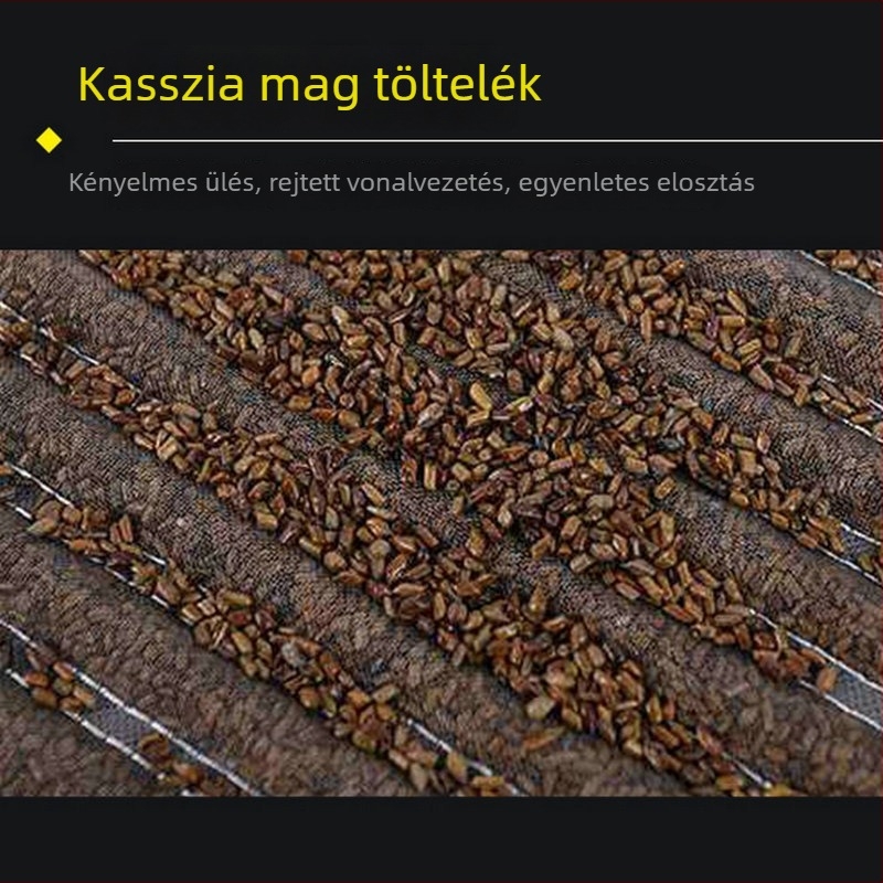 Cassia magvakkal töltött autóülés-párna, négy évszakos univerzális, szellőző Ice Silk töltet, csúszásmentes, hűsítő