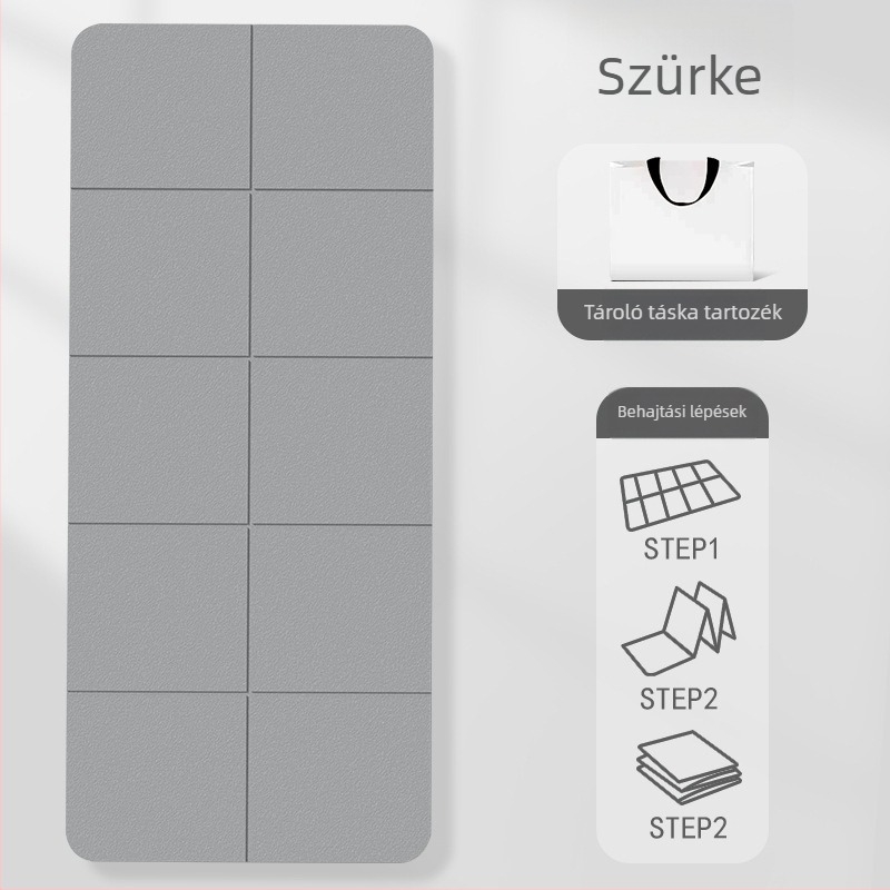 Jógás matrac edzéshez, anyag: TPE, tömeg: 500-1200 g, vastagság: 6 mm