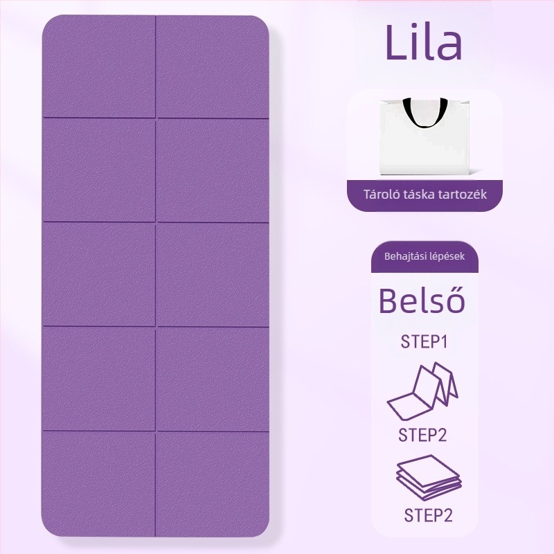 Jógás matrac edzéshez, anyag: TPE, tömeg: 500-1200 g, vastagság: 6 mm