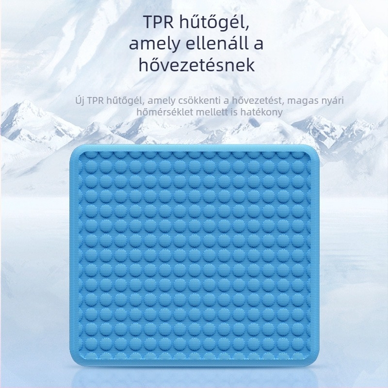 Autóülés párna nyári hűtőgéllgel, lélegző hálófelület, egy darabból álló kialakítás, univerzális illeszkedés, márka Follow the Way