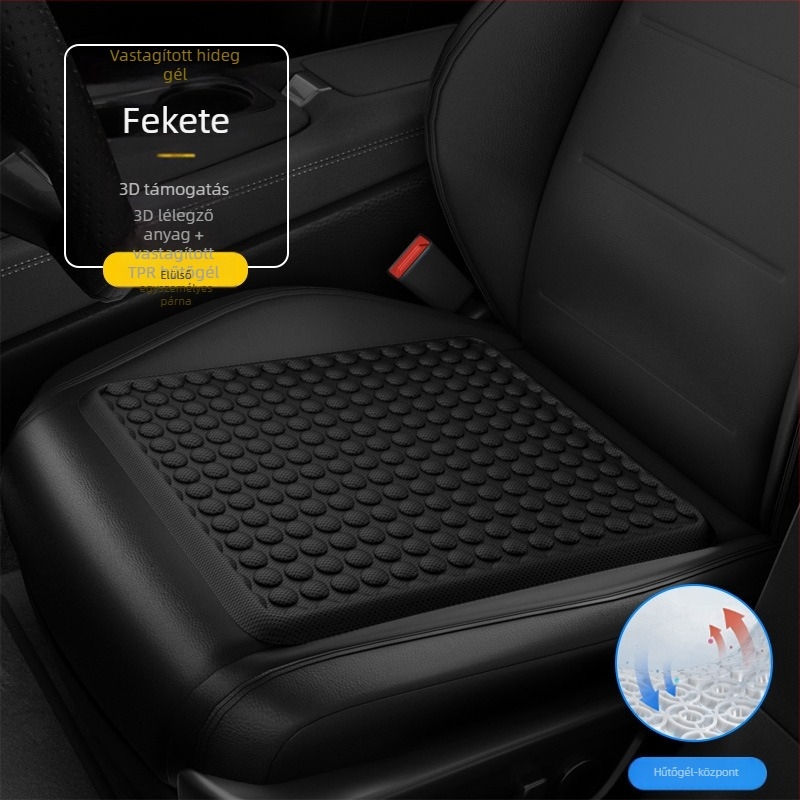 Autóülés párna nyári hűtőgéllgel, lélegző hálófelület, egy darabból álló kialakítás, univerzális illeszkedés, márka Follow the Way