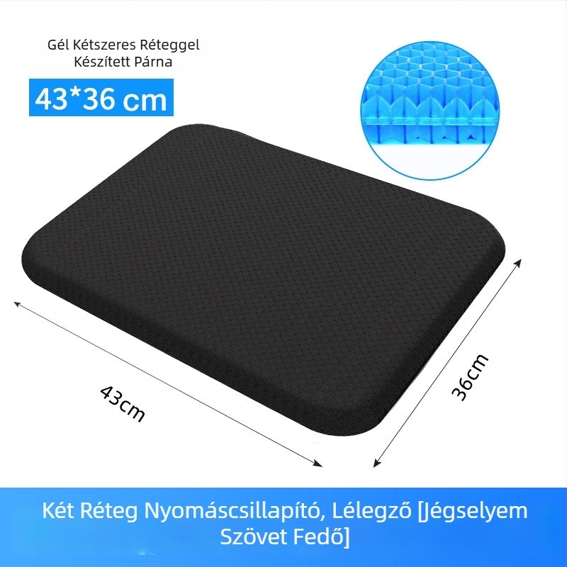 Autóülés párna nyári hűtőgéllgel, lélegző hálófelület, egy darabból álló kialakítás, univerzális illeszkedés, márka Follow the Way