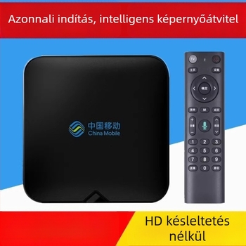 4K-s TV Box Wi‑Fi-vel, TF kártyahely, Bluetooth távirányító, 16GB tárhely