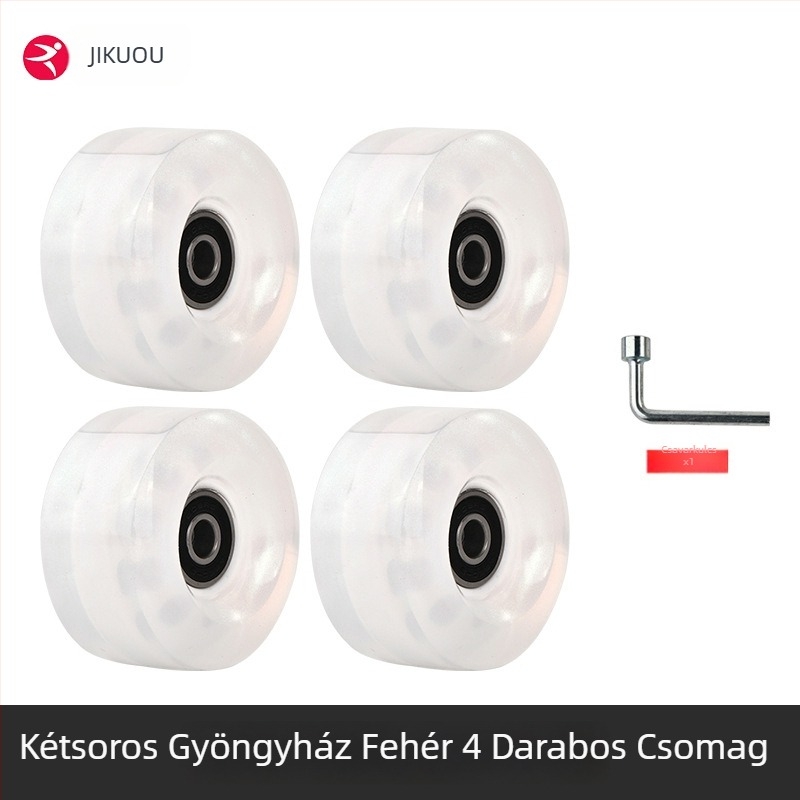 Görkorcsolya kerekek - dupla soros PU kerekek, felnőtteknek