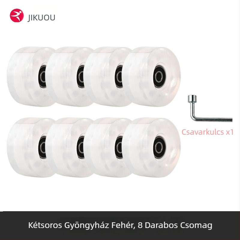 Görkorcsolya kerekek - dupla soros PU kerekek, felnőtteknek