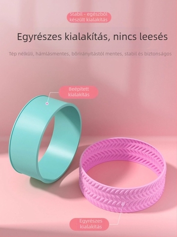 Nyitott hátú jóga kerék – hátba hajlításhoz, kezdőknek, jóga felszerelés, PP anyag, márka Shaking of the Ground