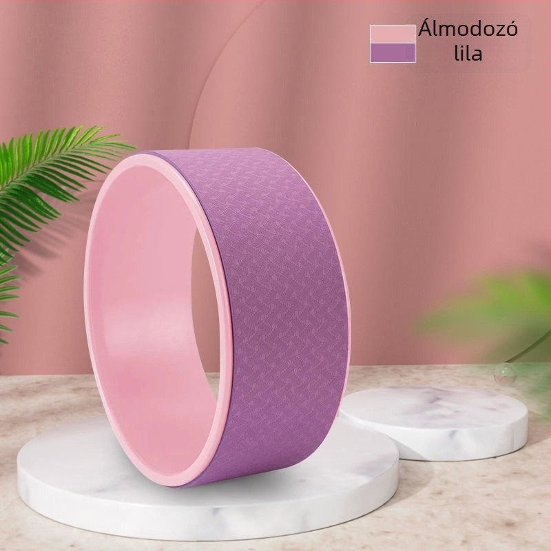 Nyitott hátú jóga kerék – hátba hajlításhoz, kezdőknek, jóga felszerelés, PP anyag, márka Shaking of the Ground