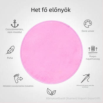 EVA ugrókötél matrac, csúszásmentes, csendes, kör alakú, 0.9 cm vastagság, 500 g tömeg, futáshoz és edzéshez
