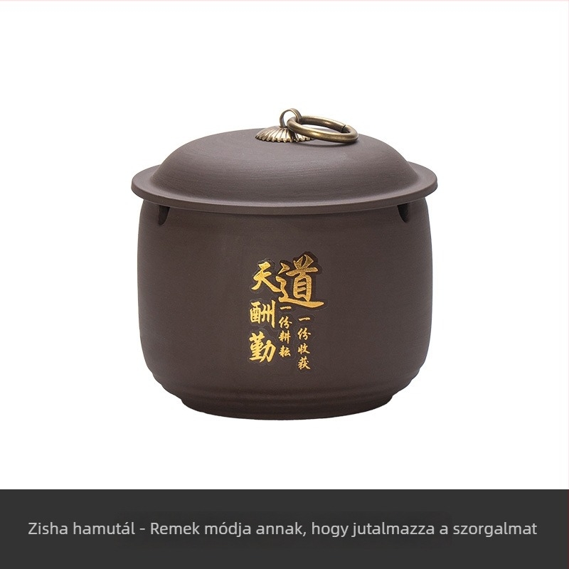 Hamutartó fedővel, szélálló, retro kínai stílusú kerámia, multifunkcionális