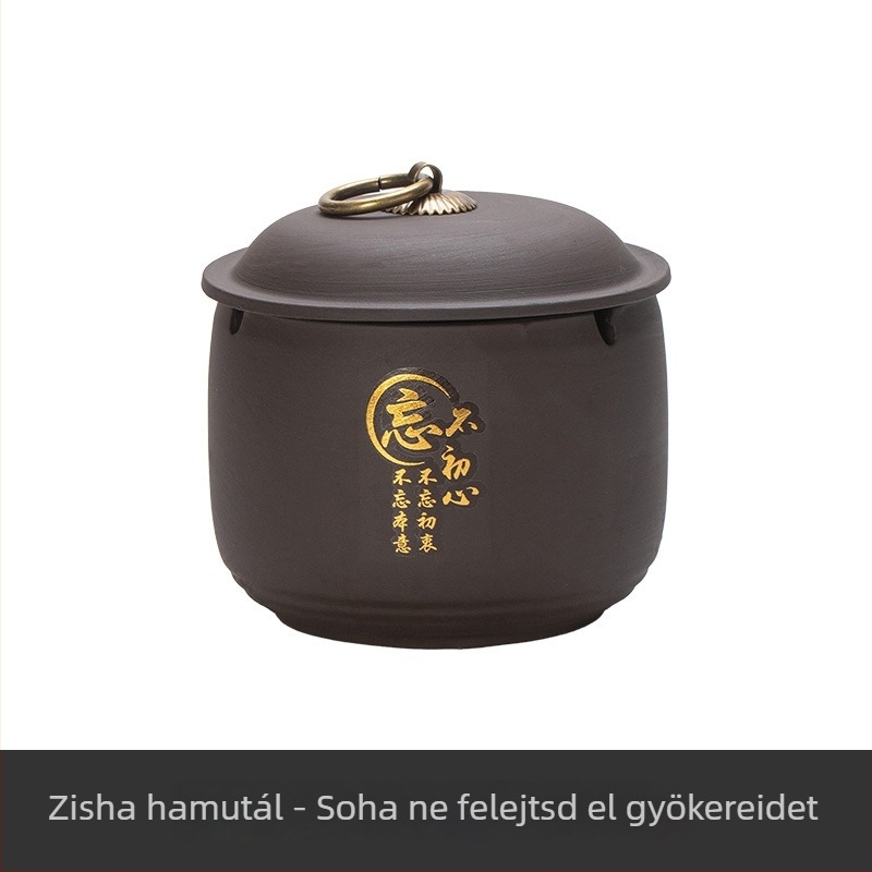 Hamutartó fedővel, szélálló, retro kínai stílusú kerámia, multifunkcionális
