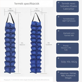 Pilates Caterpillar Spine Stretcher a háti izmok ellazítására és fascia felszabadítására (Márka Pat music; Termékkategória: Yoga mat; Kategória: Yoga aids)
