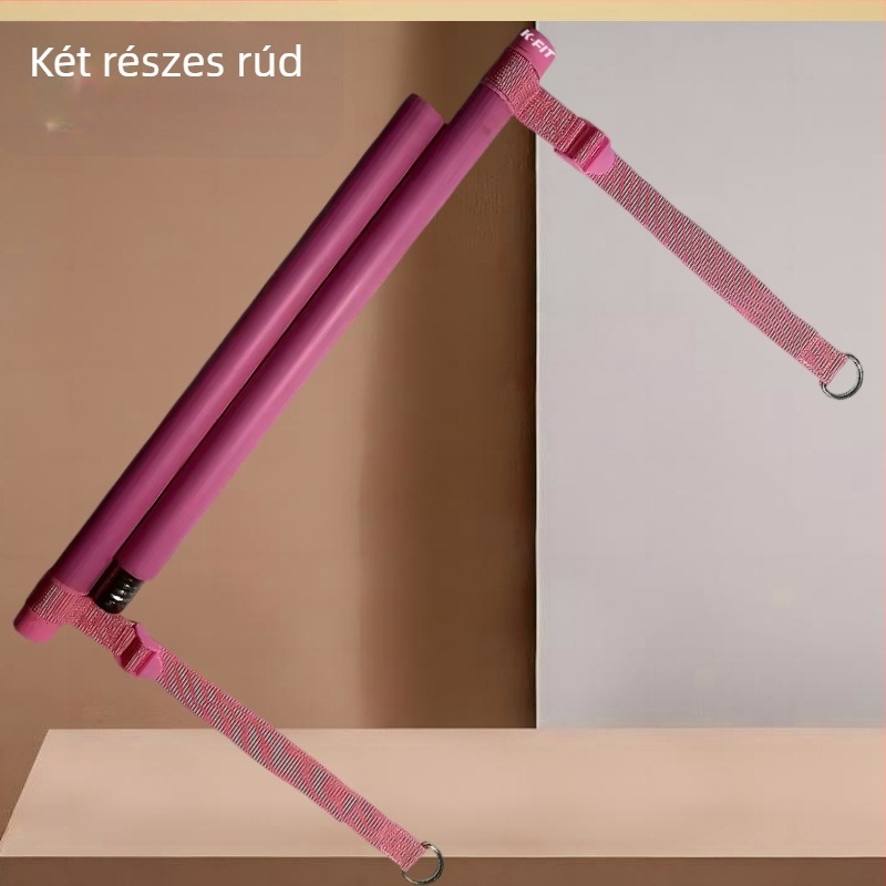 K-FIT Multifunkcionális Pilates rúd otthoni használatra – magas húzórúd, jóga ellenállás-edző