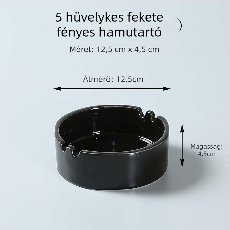 Kerámia hamutartó, kerek, Elephant Ceramic márka, nyomtatott logóval, minimalist és nemzeti trend stílusú, 100 darabos doboz.