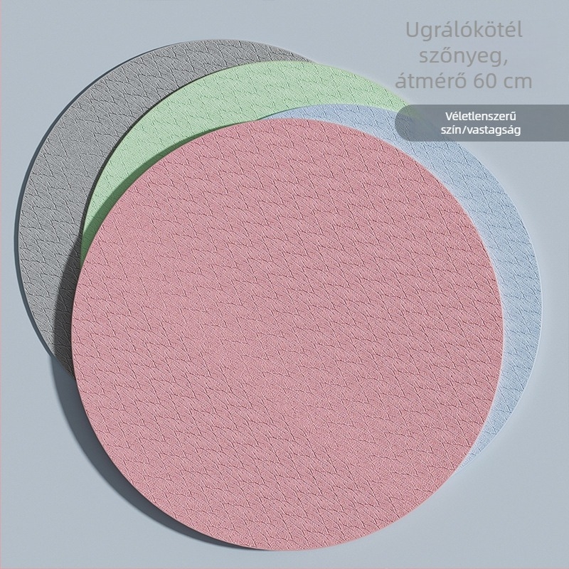 Vezeték nélküli ugrálókötél matrac, vastag, hangszigetelt és ütéscsillapító, otthoni edzéshez, kerek és csúszásmentes