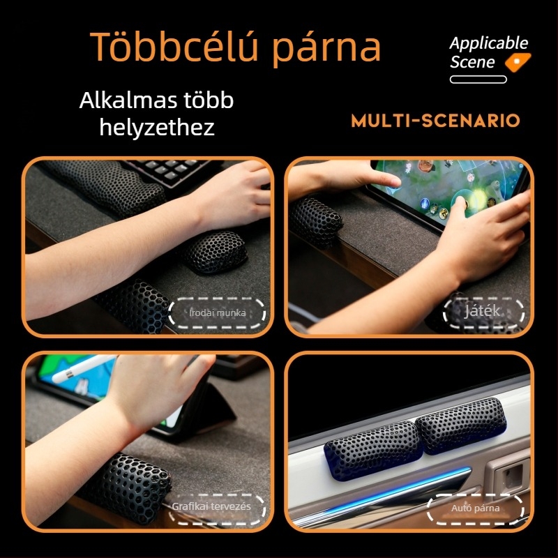 Csuklópárna, Modell 020-1, rugalmas fotopolimer gyanta, 30 g, irodai használatra