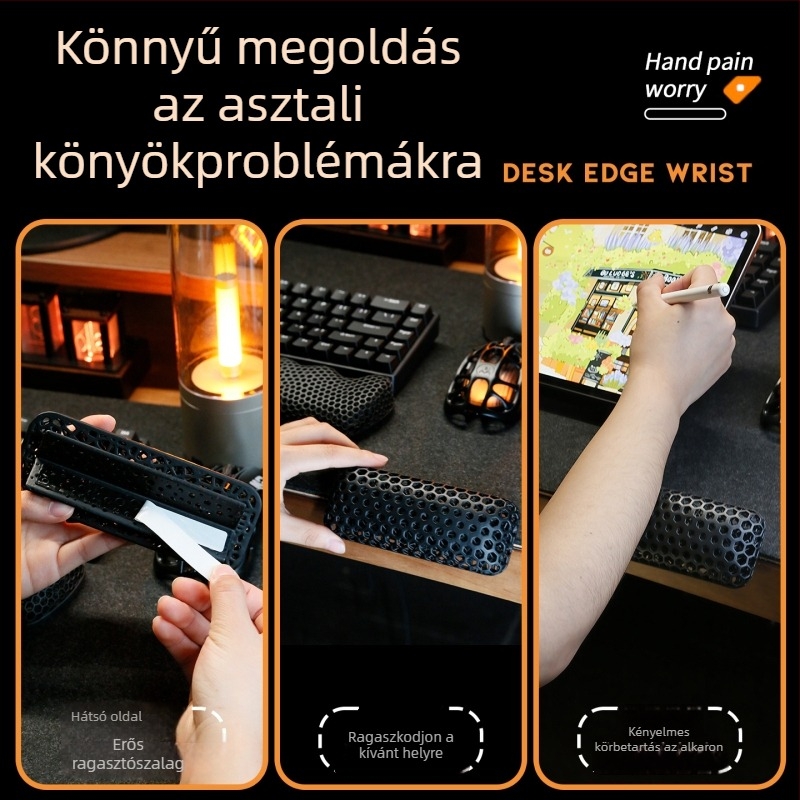 Csuklópárna, Modell 020-1, rugalmas fotopolimer gyanta, 30 g, irodai használatra