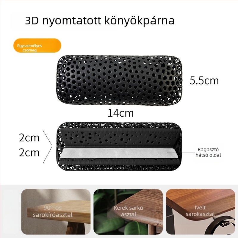 Csuklópárna, Modell 020-1, rugalmas fotopolimer gyanta, 30 g, irodai használatra