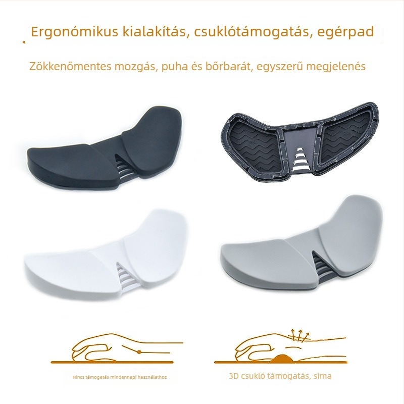 Egércsukló párna, 2. generáció, kis méretű párna, természetes gumi, tenyér alátámasztó párna, OEM feldolgozás