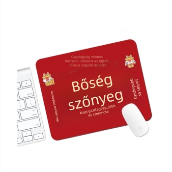 Iroda egérpad, kis méretű, természetes gumiból, egyoldalas, nyomtatott dizájn, számológép funkció, logó nyomtatása lehetséges, megerősített él
