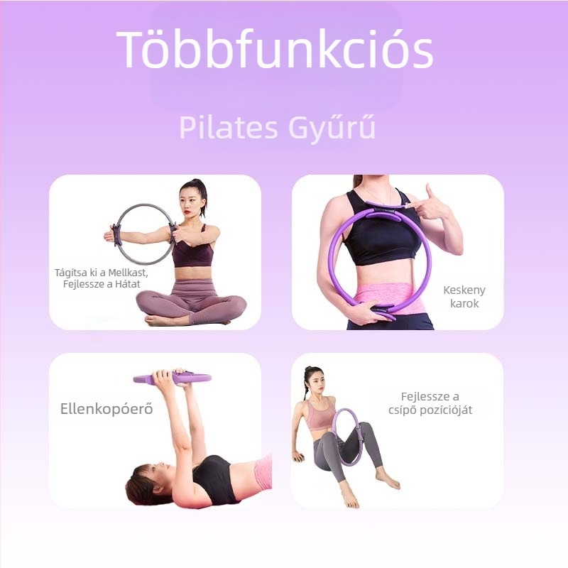 Pilates gyűrű lábklippel – medencefenék izom edzőeszköz jóga