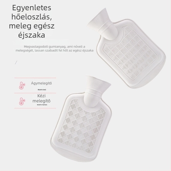 Vízfeltöltésű melegítő palack hasi használatra, kapacitás 350 ml, fűtés víz befecskendezésével, csomagolás súlya 50, doboz 50 darab