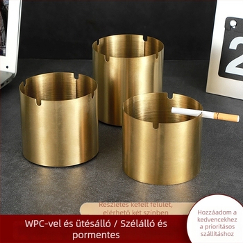 Rozsdamentes acél hamutál, stílus Light Luxury, logó nyomtatás és testreszabás, csomagolás 100 darab
