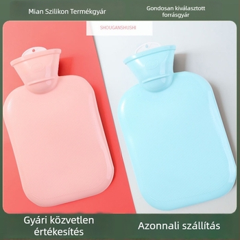 Ősi stílusú, nagy, vastag melegvíz-palack, robbanásbiztos, téli napokra, ágymelegítésre, kézmelegítésre, menstruációs fájdalom enyhítésére