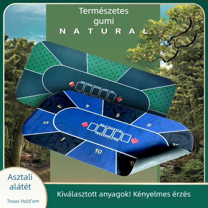 Texas Hold'em póker asztalra való csúszásmentes gumimatt, 400×900 mm