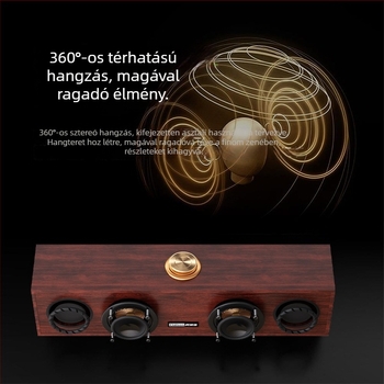 Otthoni használatra készült fa Bluetooth hangfal asztali számítógéphez vagy laptophoz, USB táplálású, kiváló hangzás