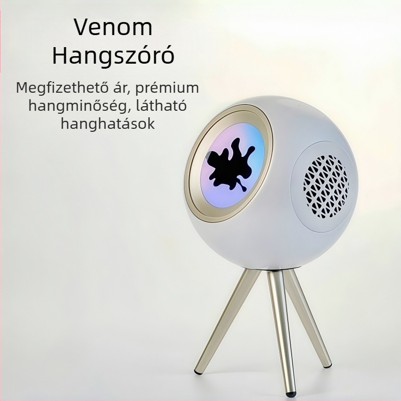 Bluetooth hangszóró LED világítással, 2 hangszóróval, beépített akkumulátor 4000-6000mAh, 30W, Bluetooth 5.3
