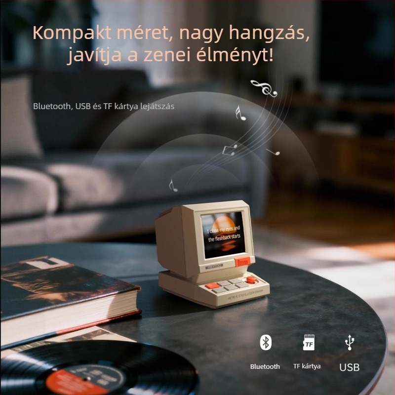 Divoom Dot Sound Minitoo Retro Pixel Bluetooth Hangszóró - 5W, beépített akkumulátor, Bluetooth 5.3, 95Hz-20kHz, 10 m hatótáv