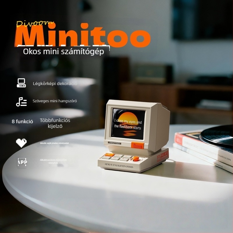Divoom Dot Sound Minitoo Retro Pixel Bluetooth Hangszóró - 5W, beépített akkumulátor, Bluetooth 5.3, 95Hz-20kHz, 10 m hatótáv