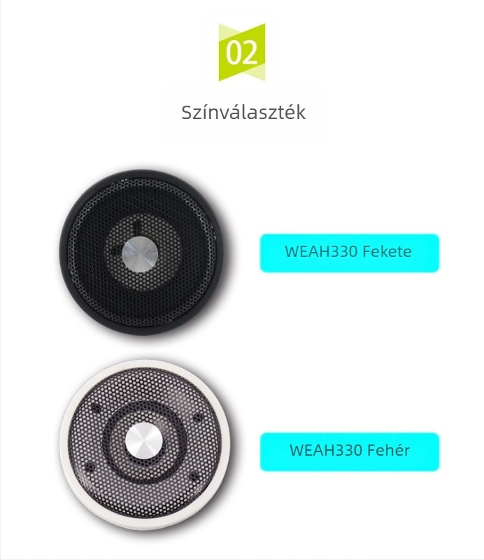 Passzív mennyezeti hangfal, két hornos, 150–15000 Hz, 15W, vezetékszorító csatlakozás