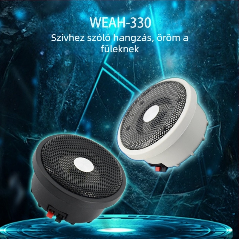 Passzív mennyezeti hangfal, két hornos, 150–15000 Hz, 15W, vezetékszorító csatlakozás